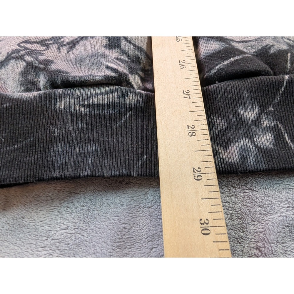Civil Regime Mens Tie Dye Floral Embroidered Graphic Crewneck Sweatshirt Gray L - Picture 6 of 9